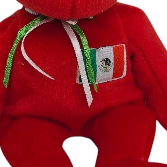 Ty Osito Teddy Bear Mexico Retired Beanie Baby Stuffed Animal Plush Toy 6" - Picture 3 of 8